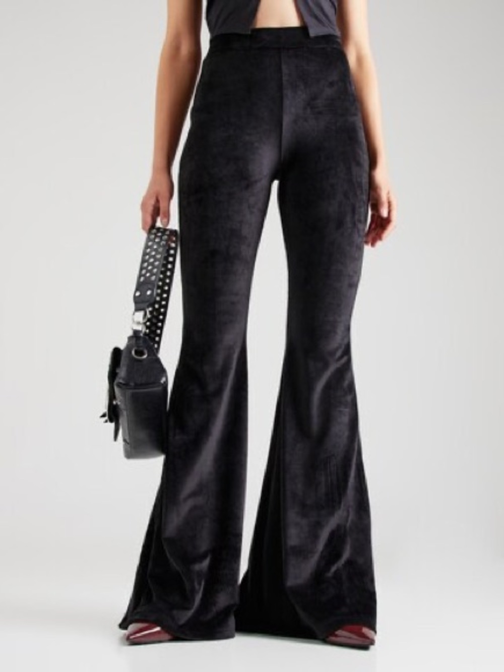 GCDS Velvet Flare Trouser Pants
